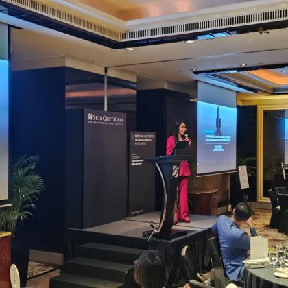 Dr. Sylvia Presents at the SkinCeuticals Scientific Meeting