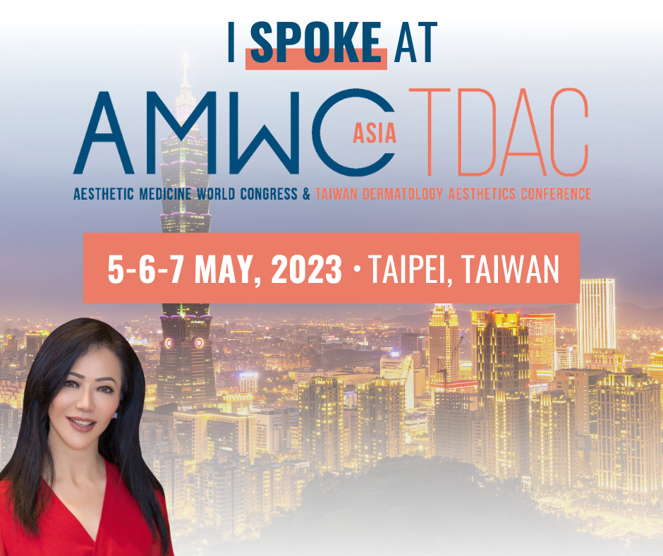 Dr. Sylvia Spoke at the AMWC Asia-TDAC in Taipei