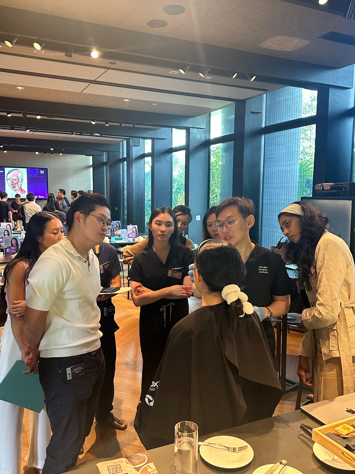 Dr. Amoudtha Rasendran at the Anatomy-Led Botulinum Toxin Workshop