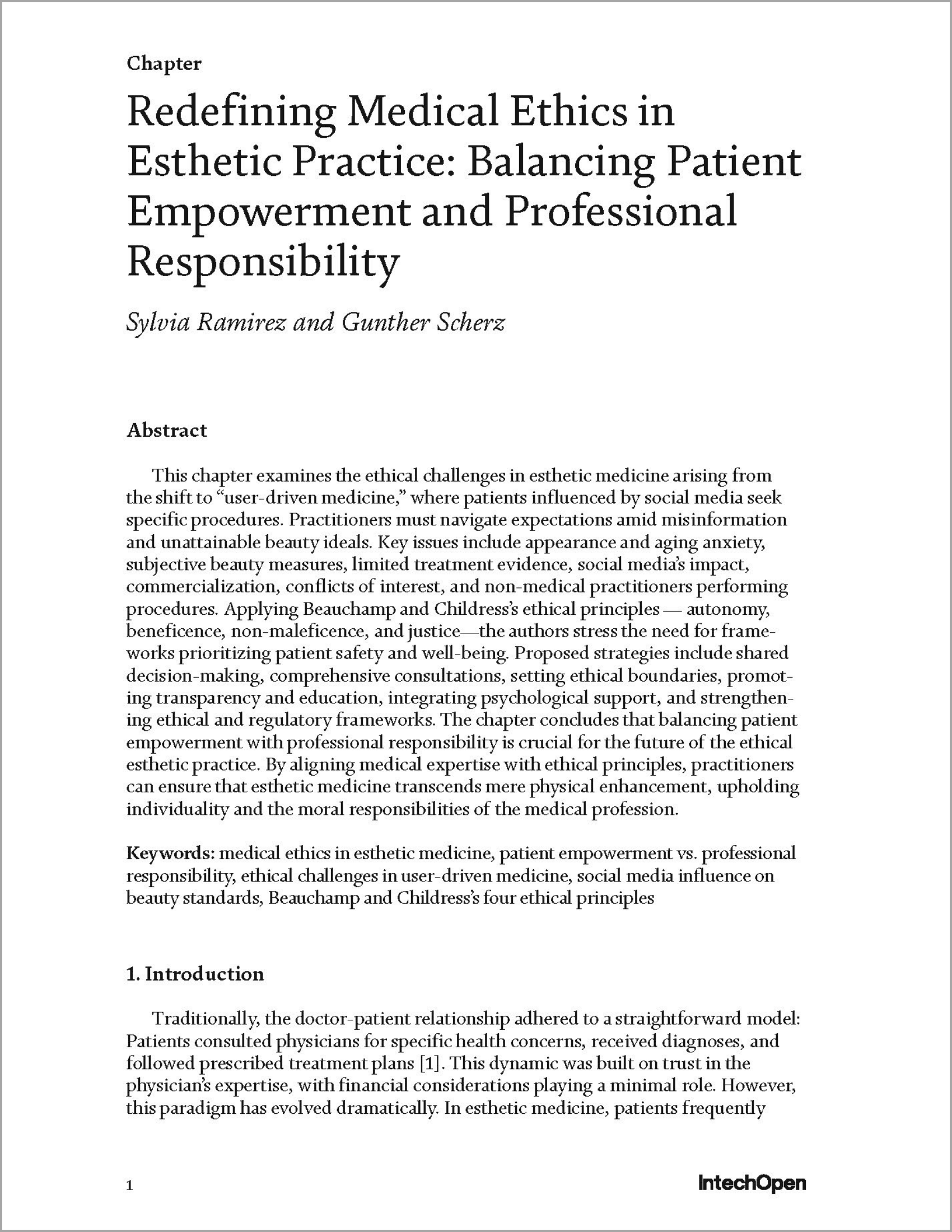 Redefining Medical Ethics in Esthetic Practice Balancing Patient Empowerment and Professional Responsibility