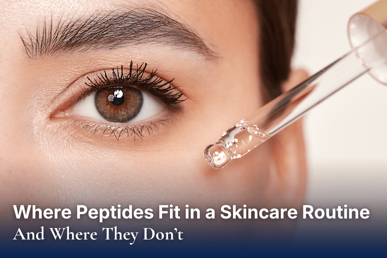 Where Peptides Fit in a Skincare Routine and Where They Don’t