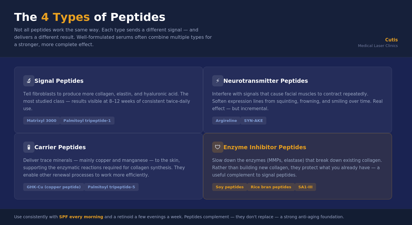 different types of peptides