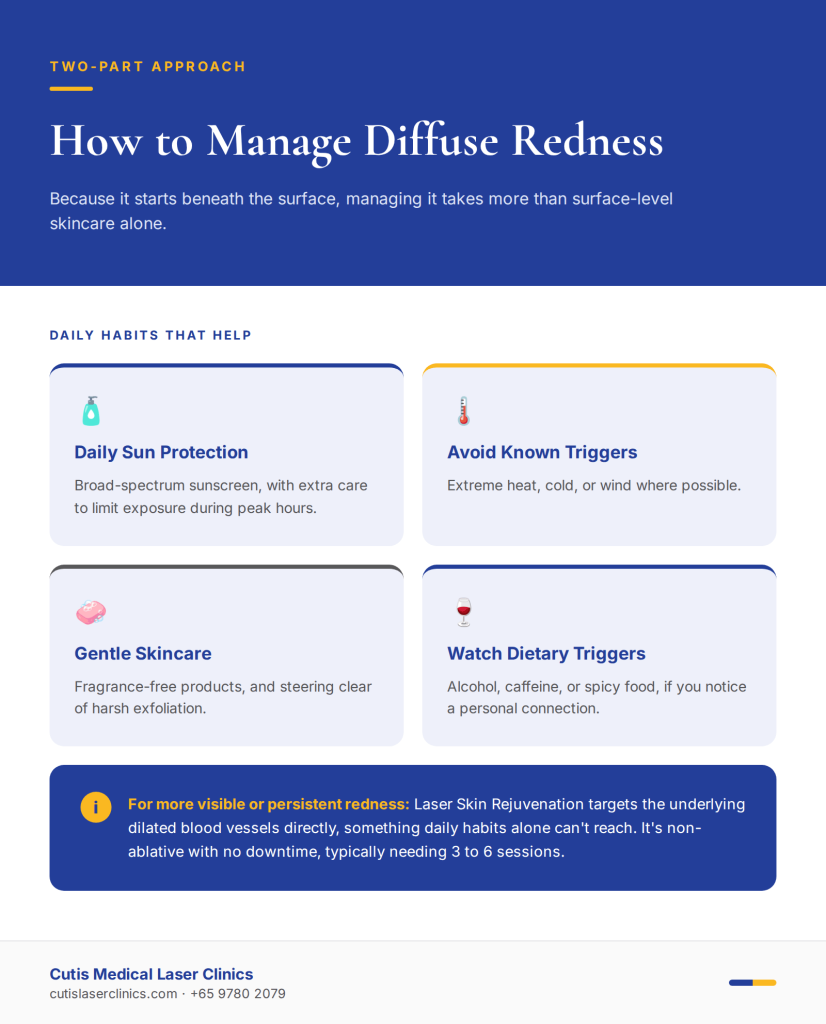 How to Manage Diffuse Redness